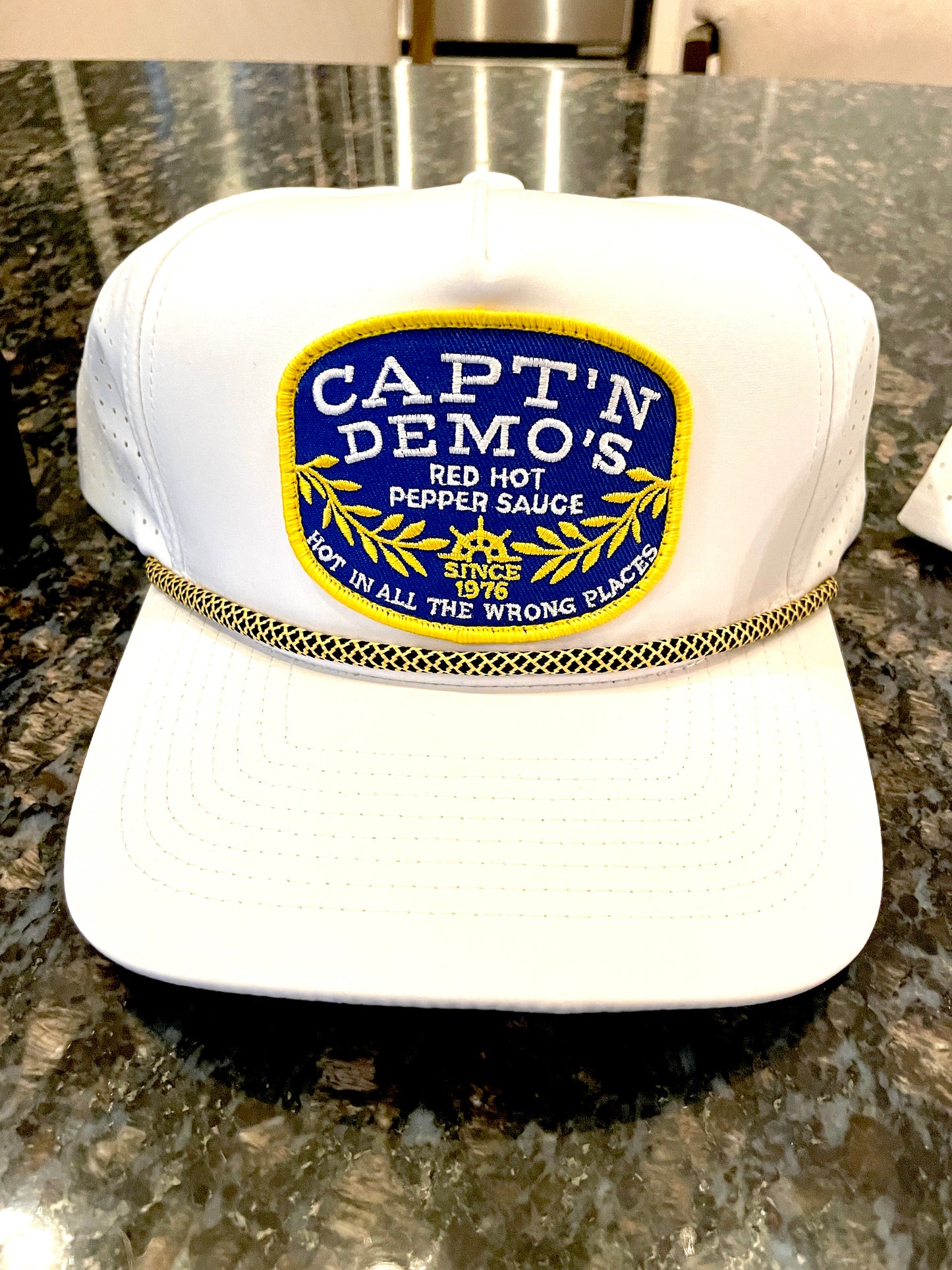 Nautical Golf Rope Hat- Hampty Hampt’s White