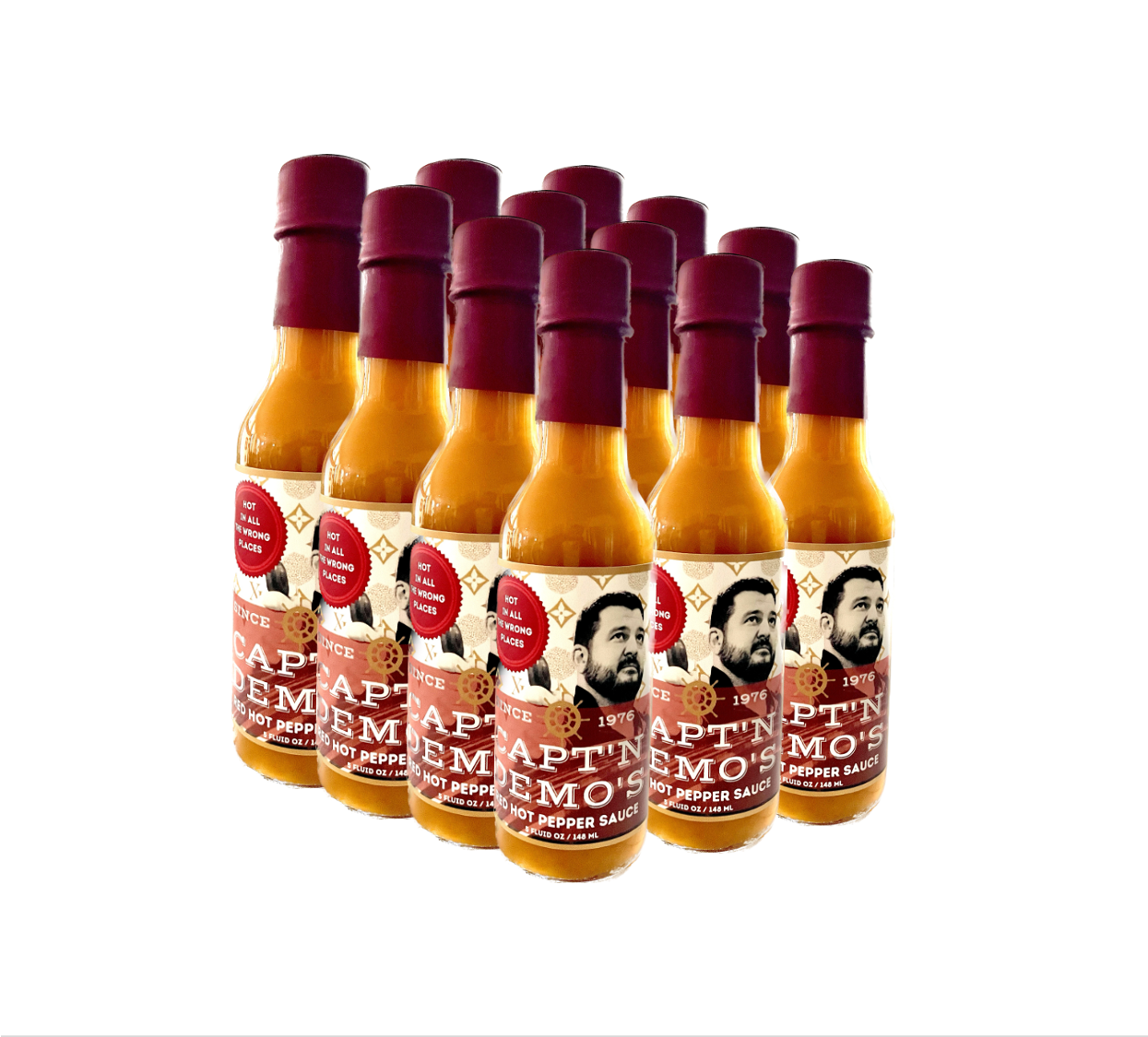 TRUF-FULL CASE - 12 BOTTLES OF CAPT'N D'S RED HOT TRUFFLE GOODNESS